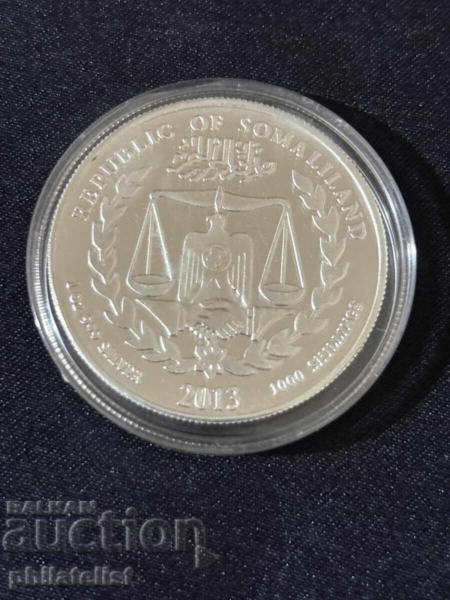 Delivery of Somaliland 2013 - 1000 Shillings – Year of the Snake Lunar