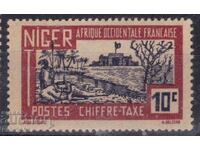 Niger francez-1926-Poștală-Barcă pe fluviul Niger, MLH