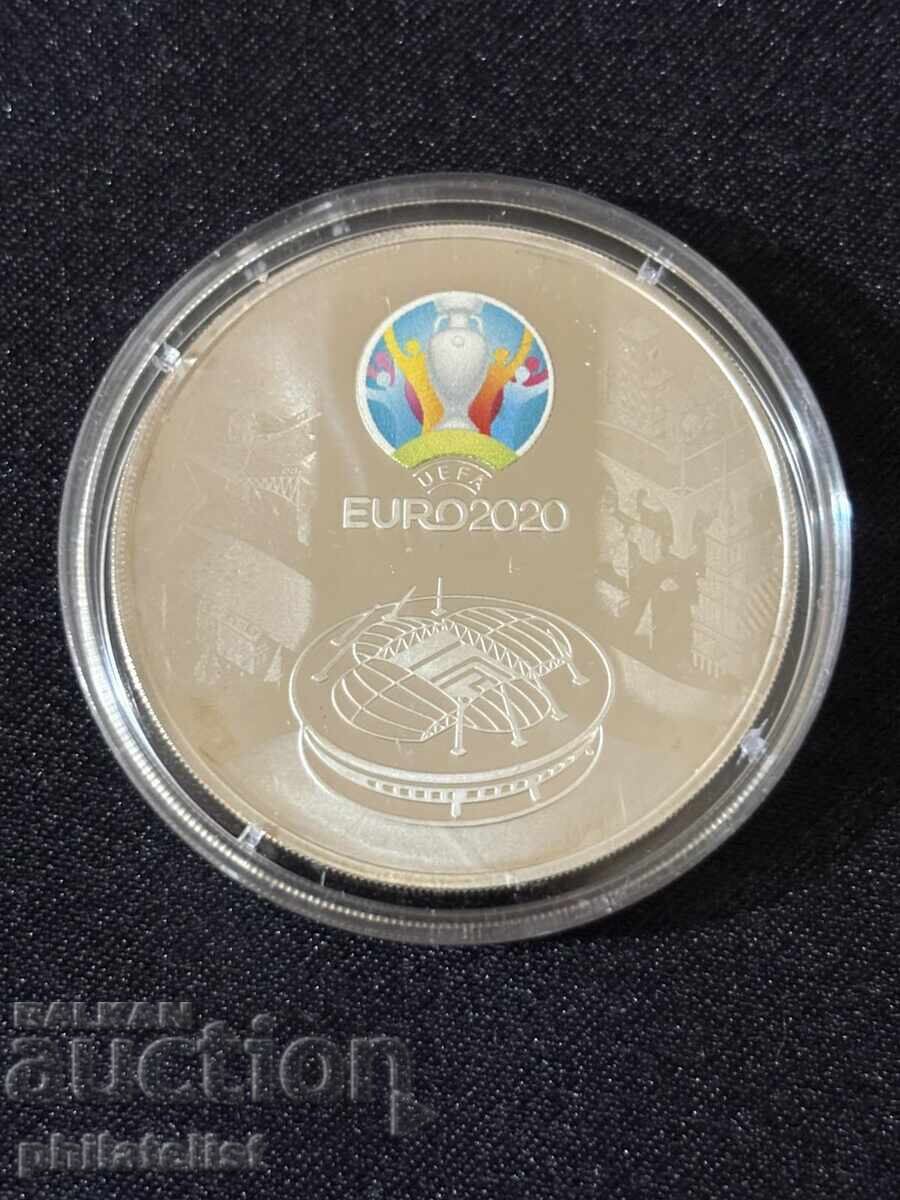 Ρωσία 2021 – 3 ρούβλια – UEFA EURO 2020 – Ασημένιο νόμισμα 1 OZ με τιμή € 116.00 | 226.88 BGN