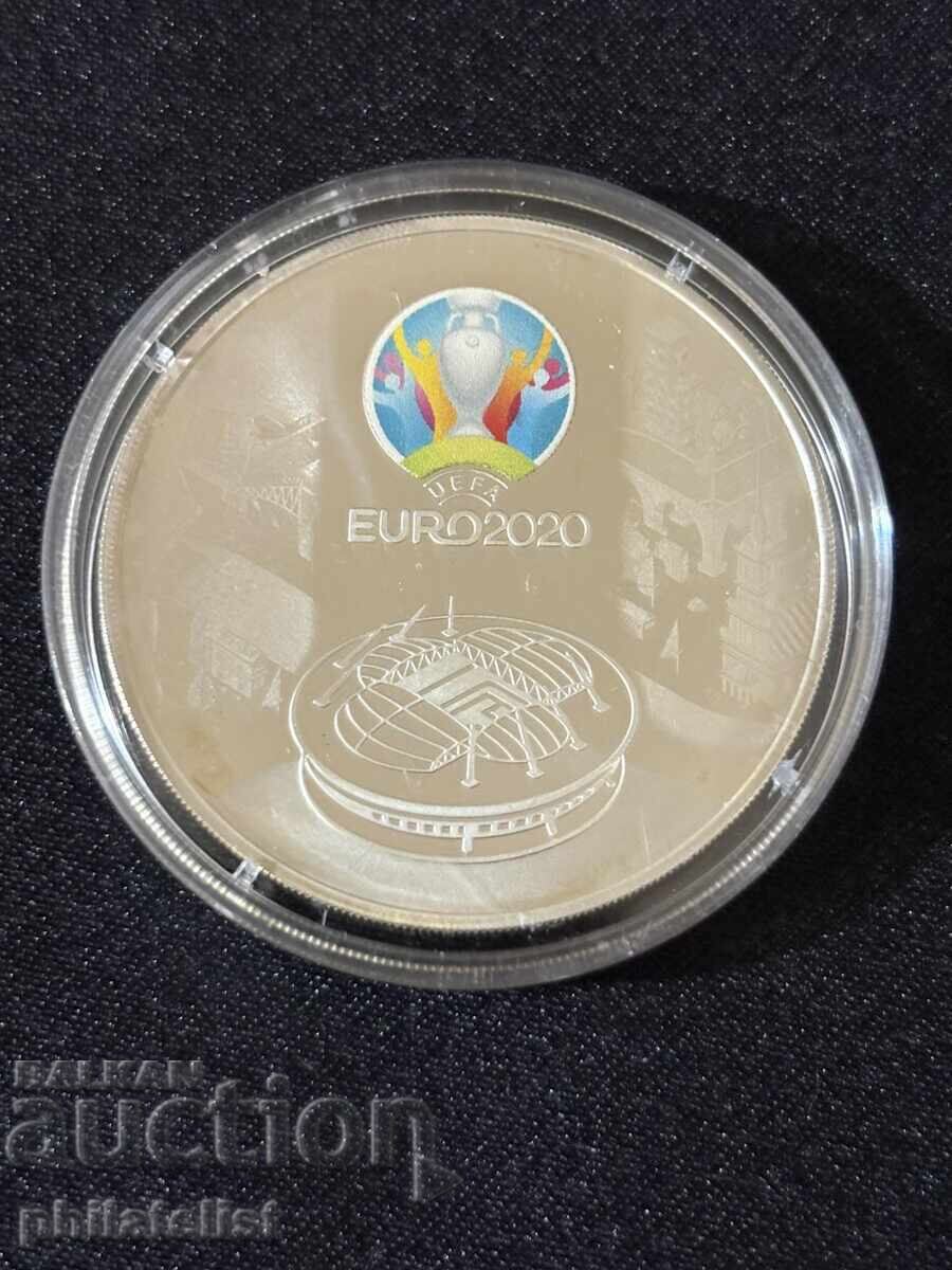 Ρωσία 2021 – 3 ρούβλια – UEFA EURO 2020 – Ασημένιο νόμισμα 1 OZ