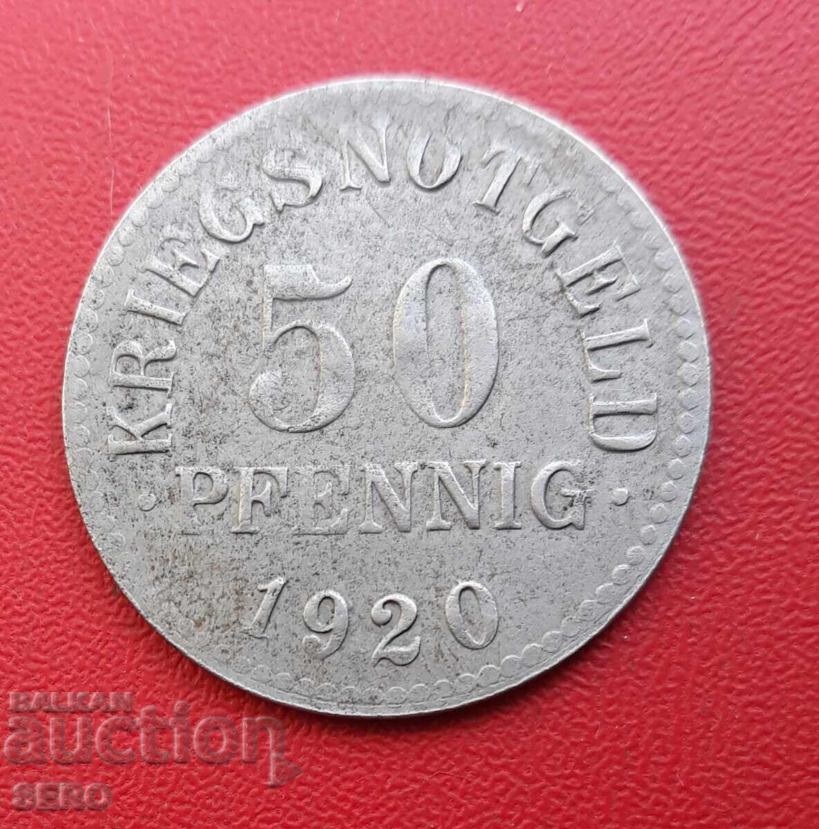 Germany-Braunschweig-50 pfennig 1920