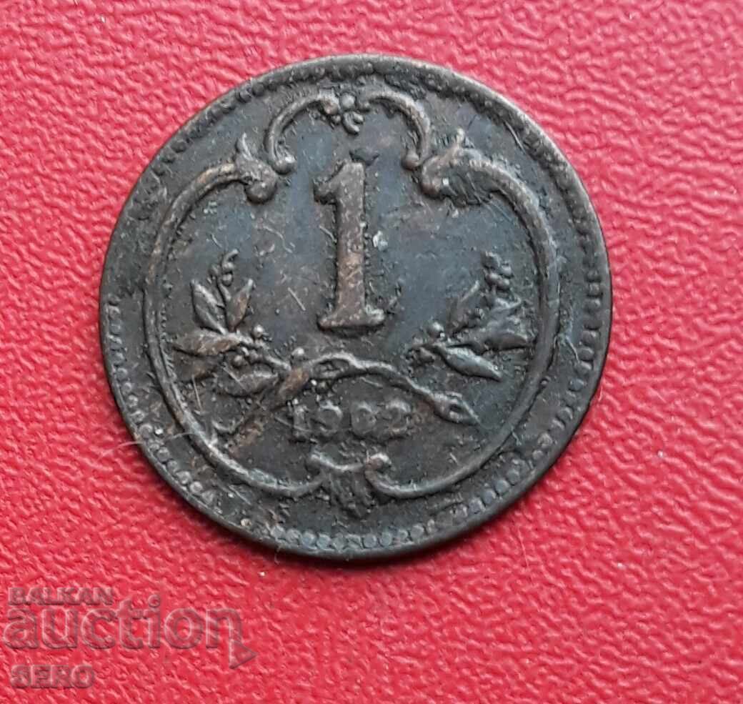 Austro-Ungaria-1 heller 1902