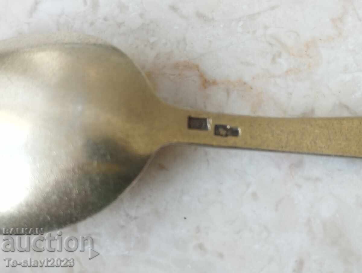 3бр Руски сребърни лъжички проба,,875,, - 5