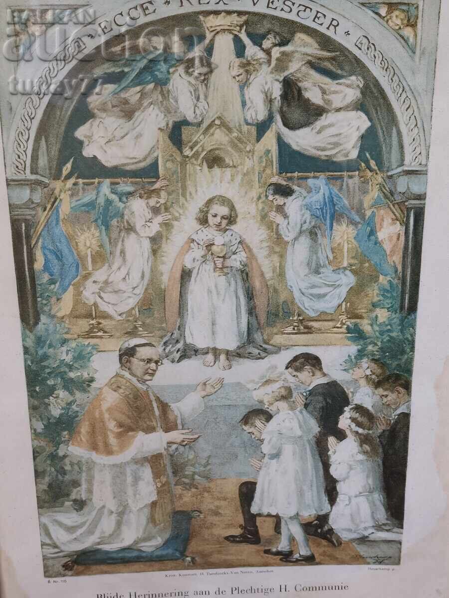 Document religios vintage cu Certificat de autenticitate cu preț € 8.00 | 15.65 BGN