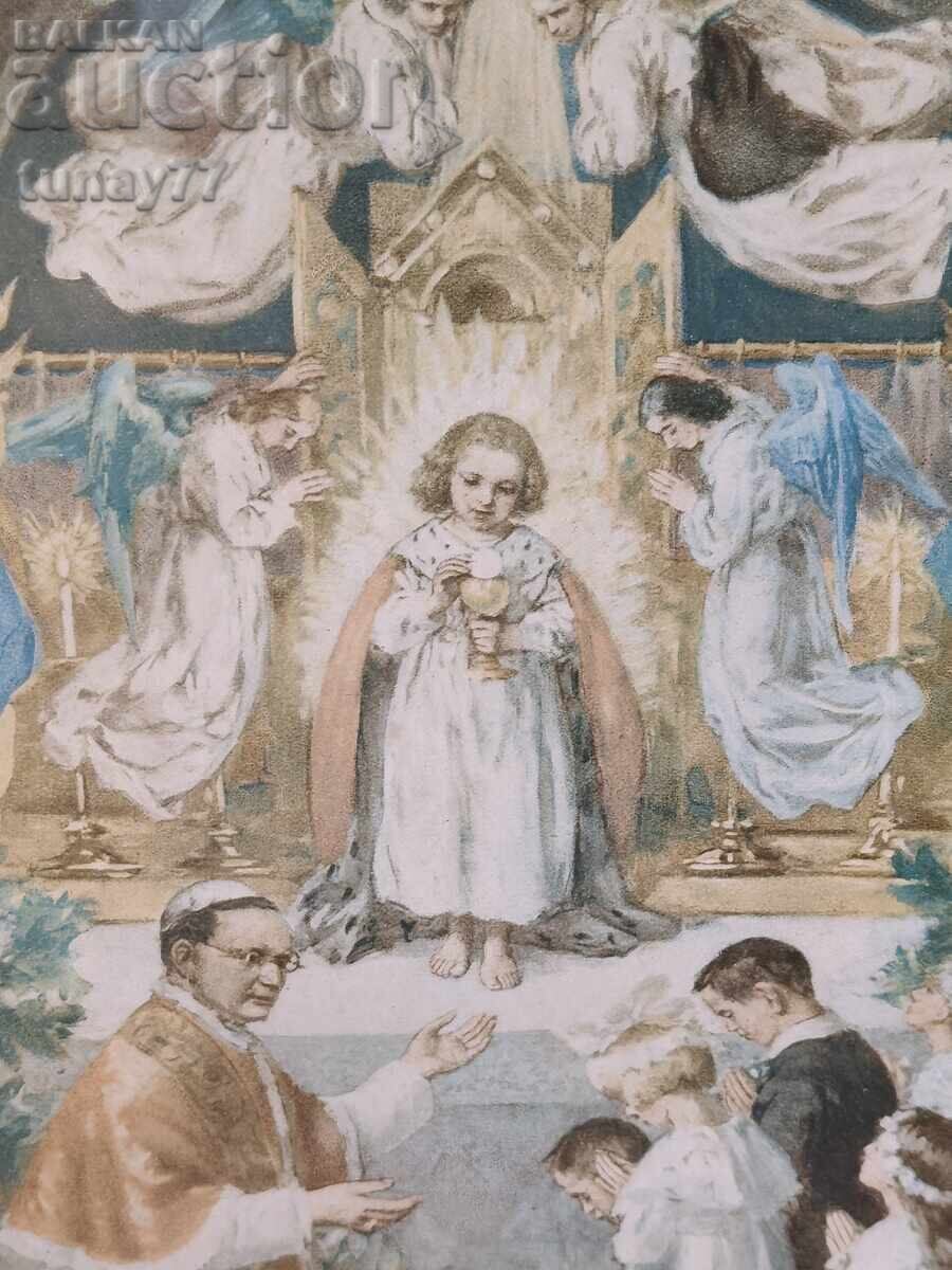 Licitație Document religios vintage cu Certificat de autenticitate
