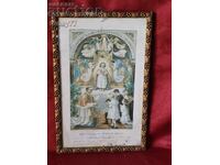 Document religios vintage cu Certificat de autenticitate