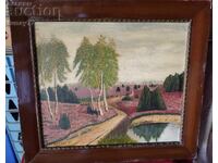 Vintage oil painting 1957 Signed