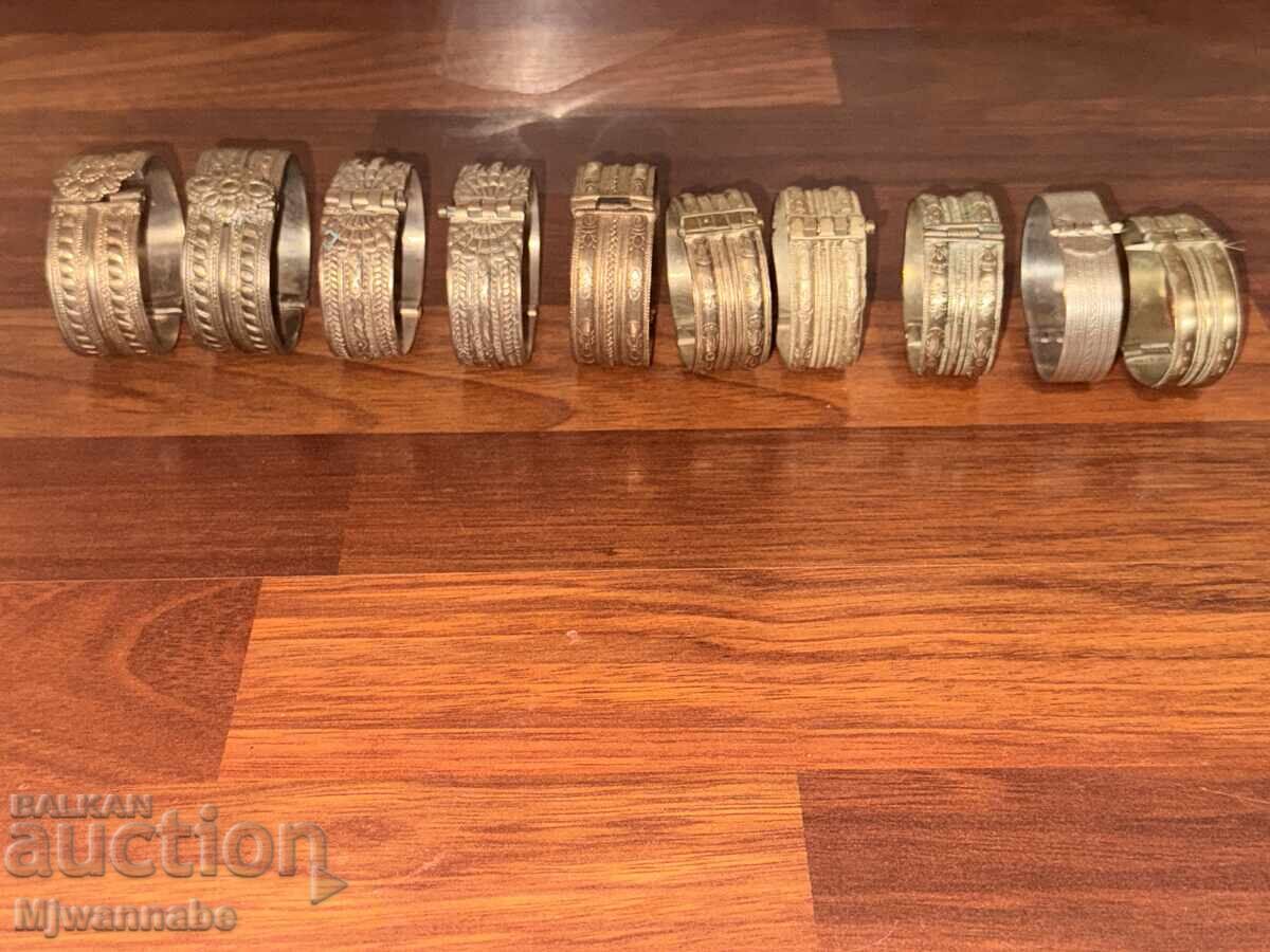 Licitație Brățări în stil renașterea națională, argint, 10 bucăți