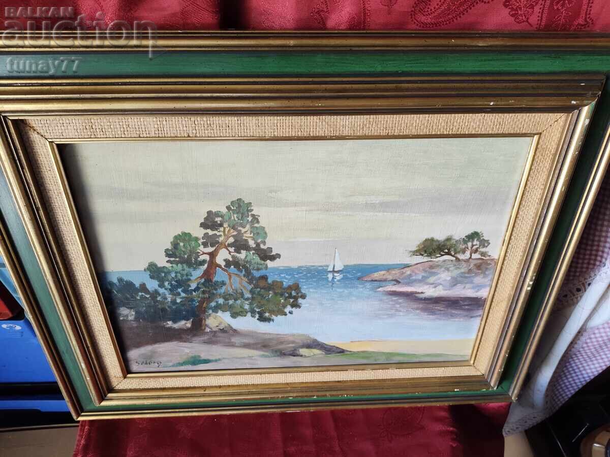 Beautiful signed oil painting - 6