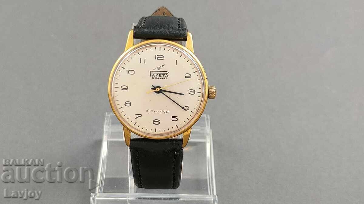 Ceas Raketa placat cu aur Raketa Gagarin 2603