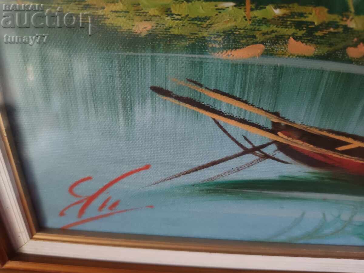 Δημοπρασία Μοναδικά όμορφος πίνακας σε καμβά με ελαιοχρώματα