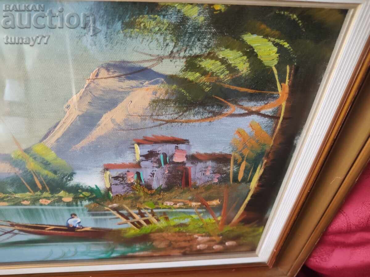Παράδοση Μοναδικά όμορφος πίνακας σε καμβά με ελαιοχρώματα
