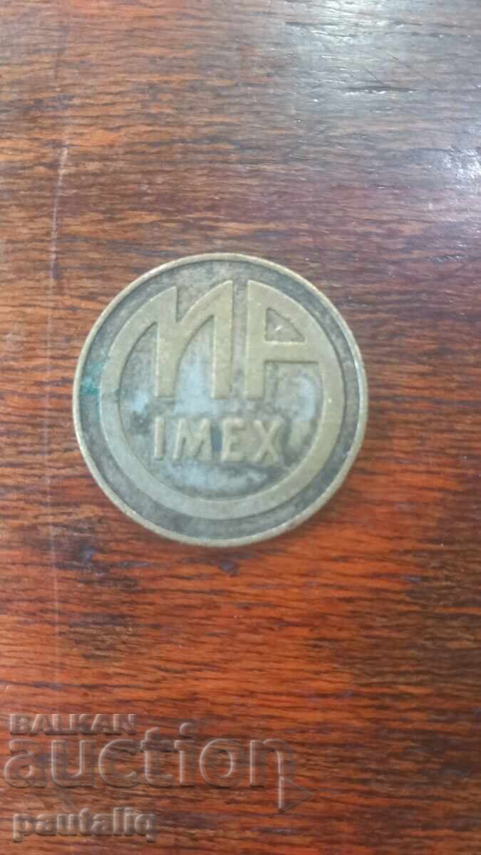 Licitație Medalie plachetă 10 ani Maimex 1989