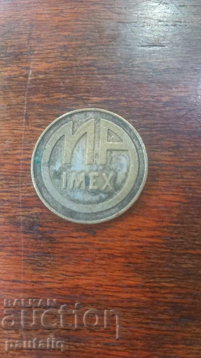 Livrarea Medalie plachetă 10 ani Maimex 1989