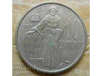 10 centimes 1962 - Μονακό