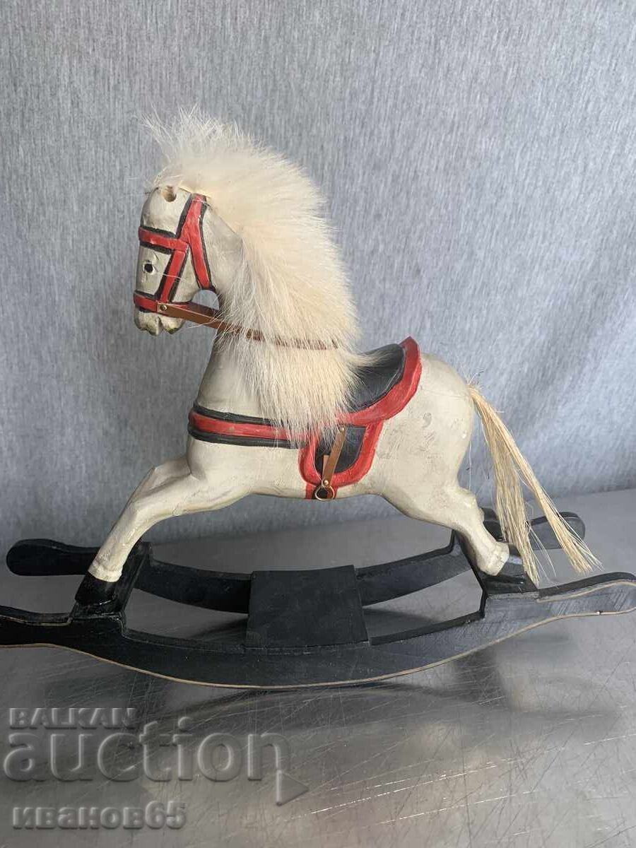 Delivery of Wooden rocking horse for decoration
