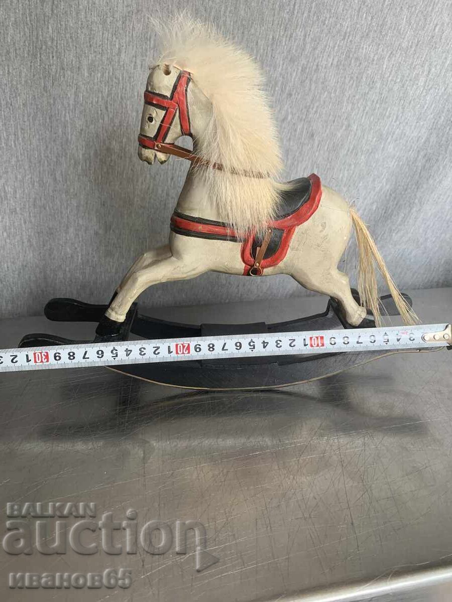 Wooden rocking horse for decoration - 5