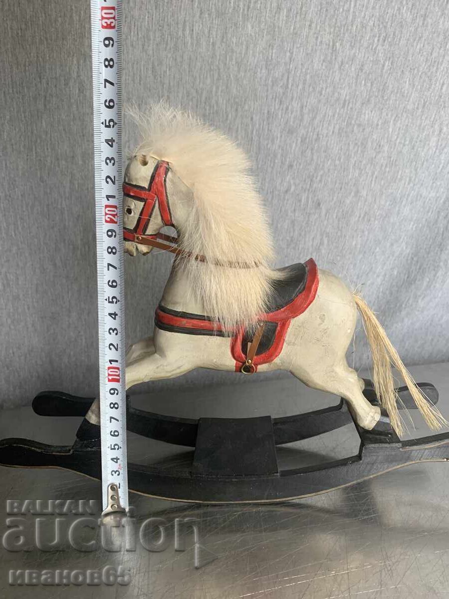 Wooden rocking horse for decoration - 6
