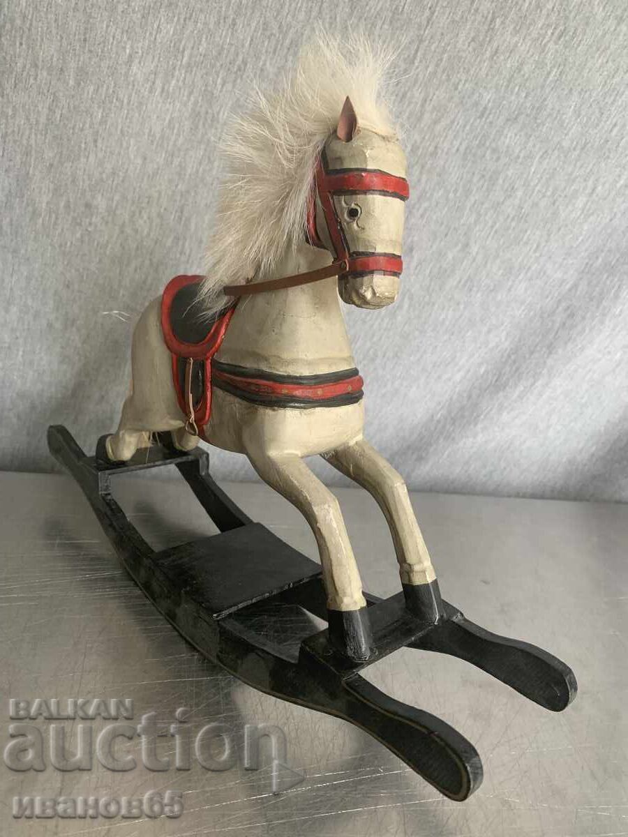 Wooden rocking horse for decoration - 7