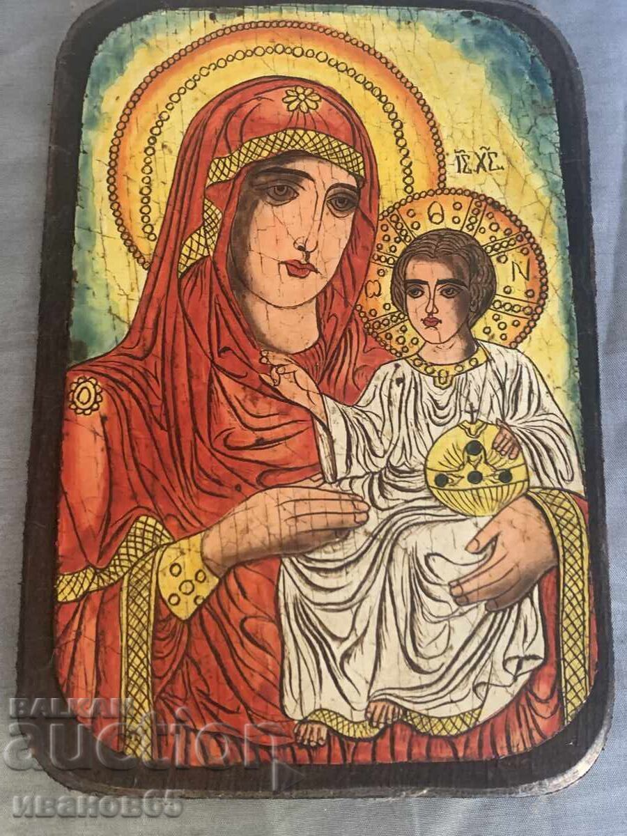 Icoană ortodoxă Iisus Hristos Fecioara Maria cu preț € 15.00 | 29.34 BGN
