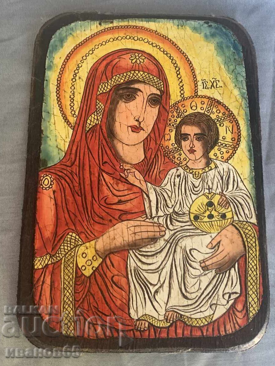 Icoană ortodoxă Iisus Hristos Fecioara Maria