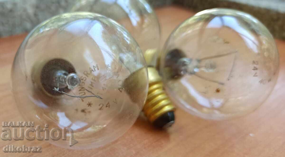 Auction  Industrial light bulbs TUNGSRAM E14 24 V / 40 W - 3 pieces