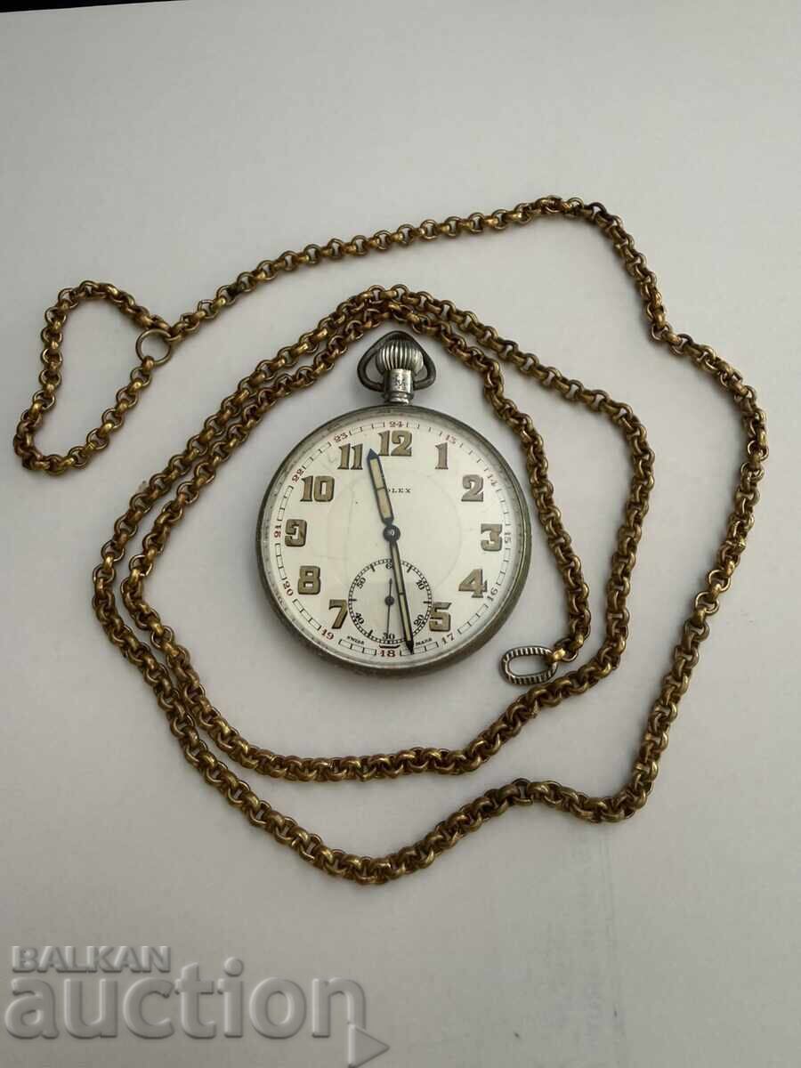 Vintage ρολόι τσέπης Rolex - στρατιωτικού τύπου, 1940 - 6