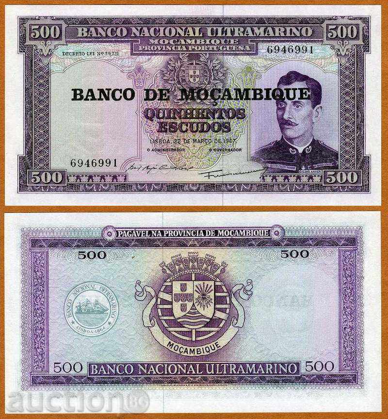 ZORBA TOP MOZAMBIK 500 AUCȚIUNI 1967 1976 UNC