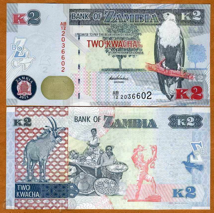Zorba TOP LICITAȚII ZAMBIA 2 kwacha 2012/2013 UNC
