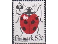 Σφραγίδα με σήμα Fauna Nasekomo Καlinka 1998 από Δανία