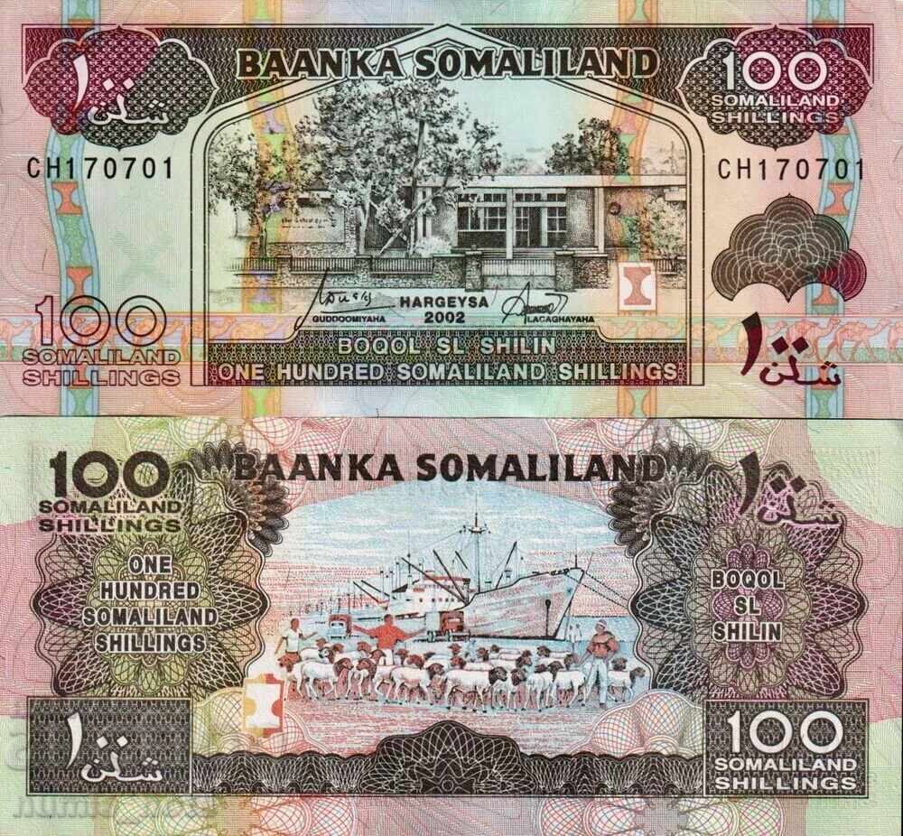 Сомалия 100 шилинга 2002 г.  UNC