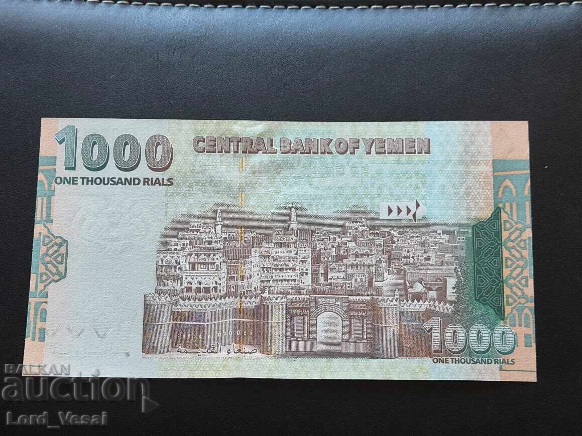 Yemen 1000 riali (fără dată) ND (1998) UNC cu preț € 16.00 | 31.29 BGN