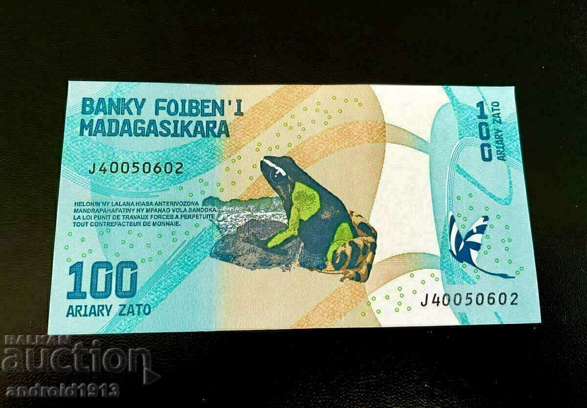 MADAGASCAR - PRET SUPERIOR!! 100 ARYARS 2017, UNC cu preț € 0.48 | 0.94 BGN