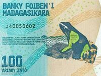 MADAGASCAR - PRET SUPERIOR!! 100 ARYARS 2017, UNC