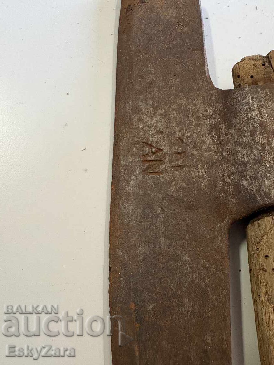 Παλιά πλατιά τσεκούρι / σκεπάρνι για το πελέκημα δοκαριών με σφραγίδα - 5 Παλιά πλατιά τσεκούρι / σκεπάρνι για το πελέκημα δοκαριών με σφραγίδα - 5