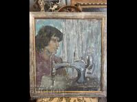 Elza Goeva Tablou „Vechea mașină de cusut” 53/47
