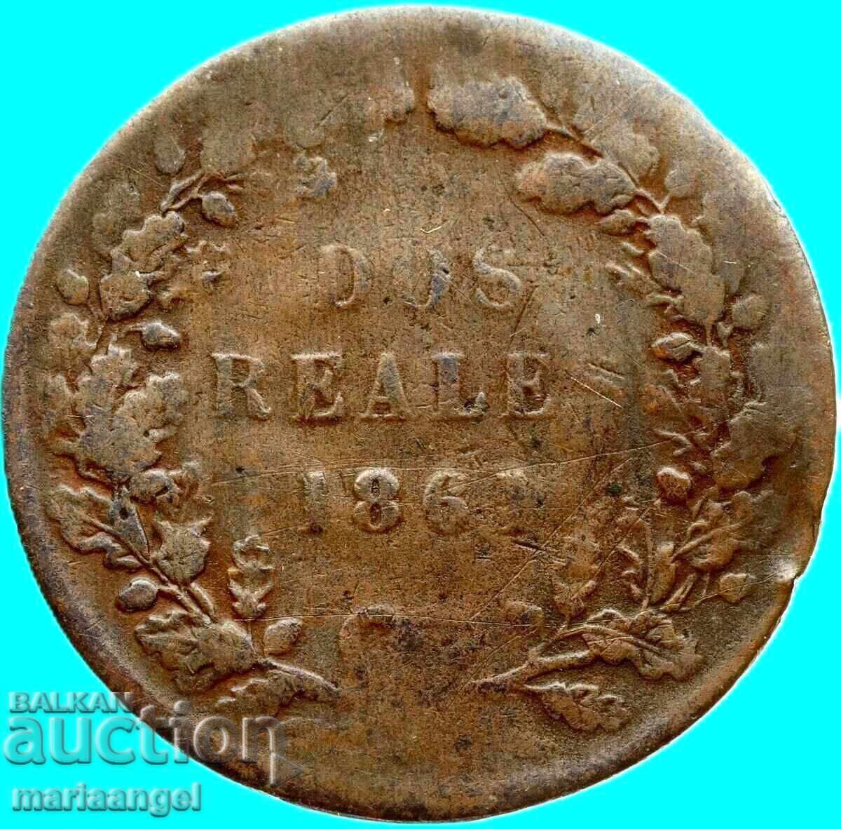Delivery of Argentina 2 Reales 1861 Buenos Aires - quite rare