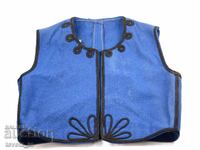 Antique wool men's / children's vest with braid folk costume