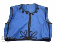Antique wool men's / children's vest with braid folk costume