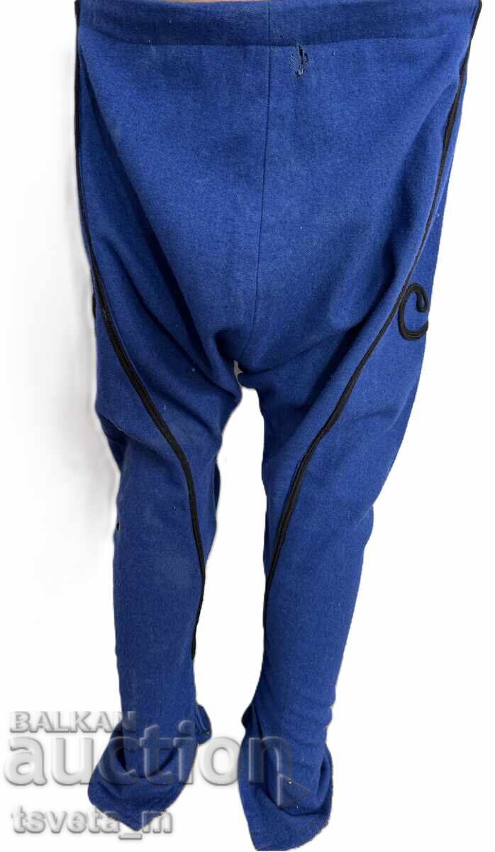 Delivery of Antique woolen men's/children's breeches with braid folk costume