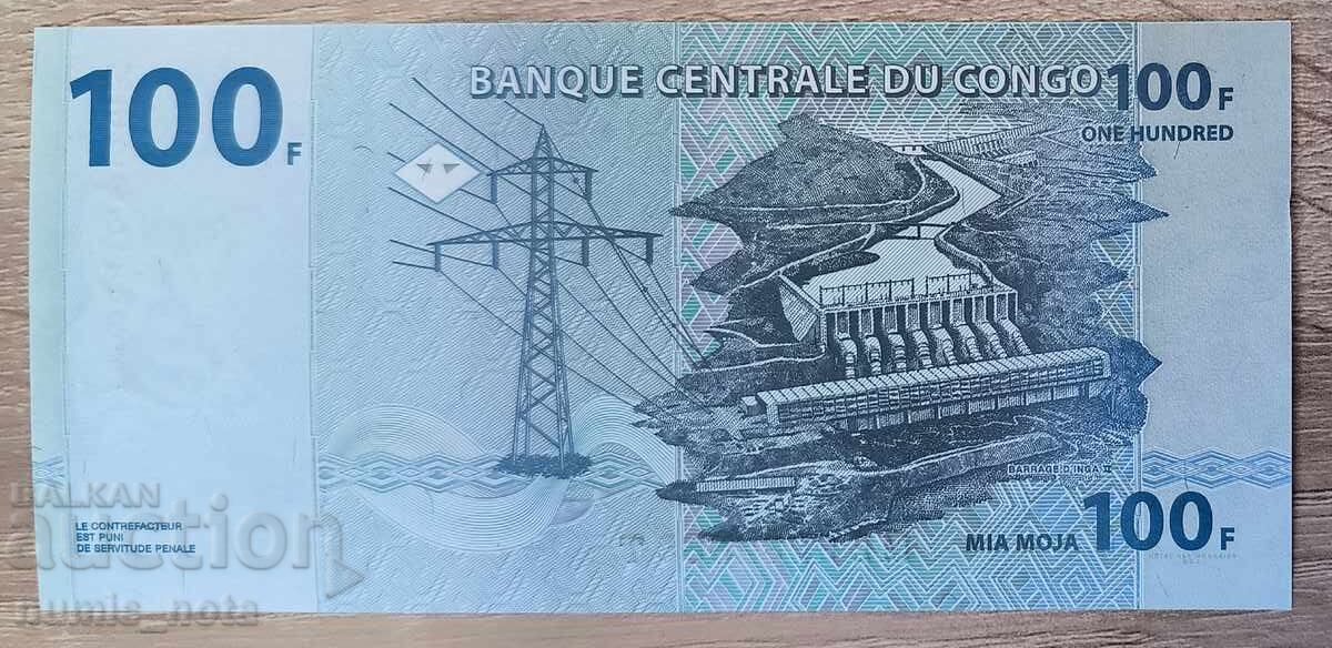 Congo 100 franci 2022 UNC cu preț € 1.50 | 2.93 BGN