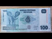 Congo 100 Francs 2022 UNC