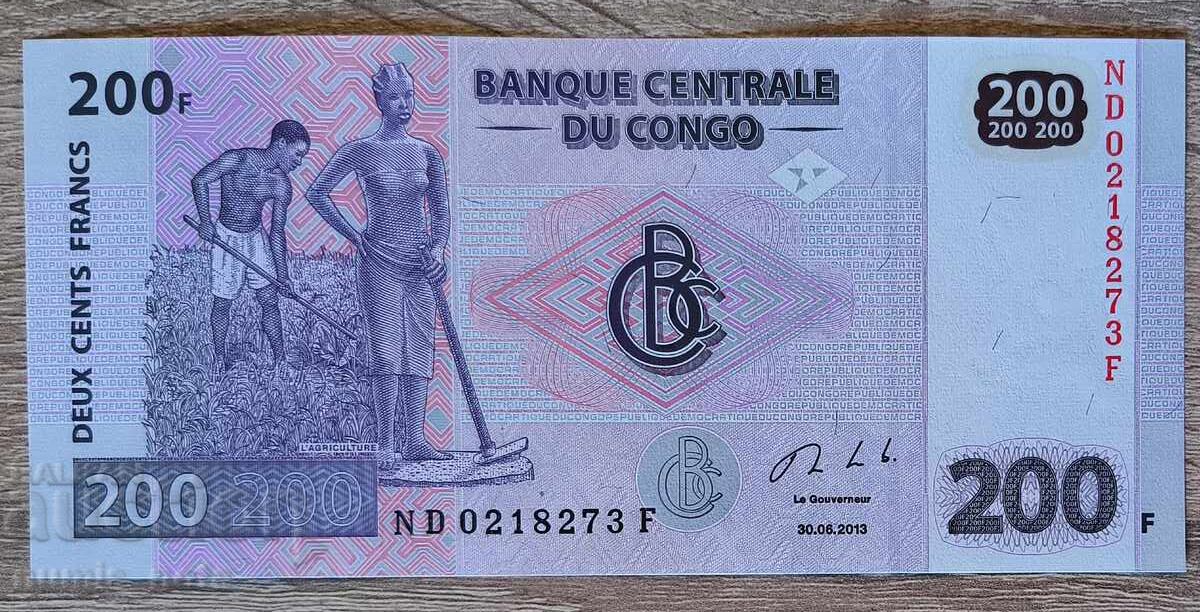 Congo 200 Francs 2013 UNC