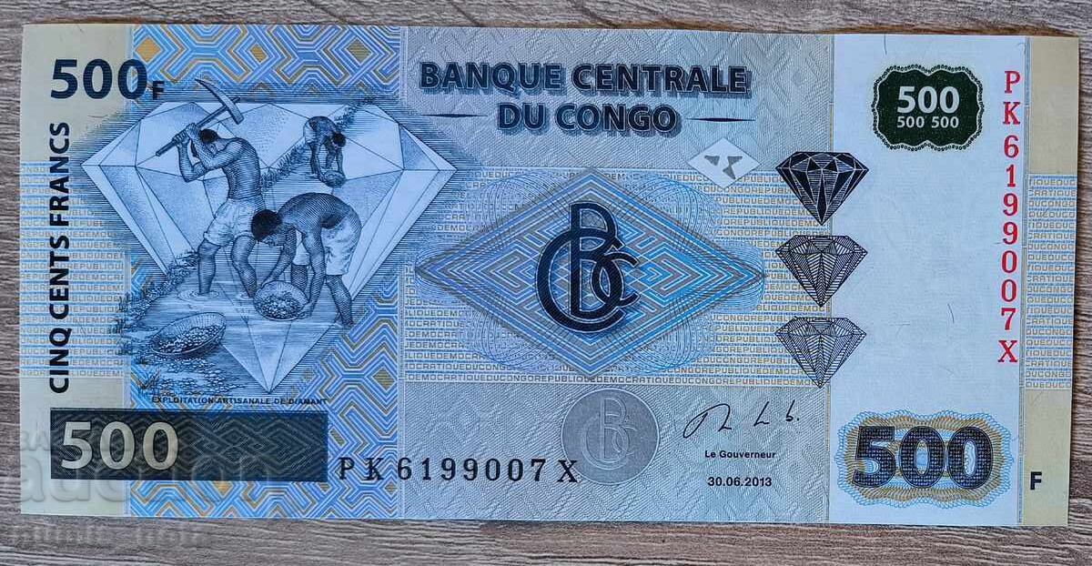 Κονγκό 500 φράγκα 2013 UNC Κονγκό 500 φράγκα 2013 UNC