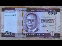 Λιβερία 20 δολάρια 2022 UNC