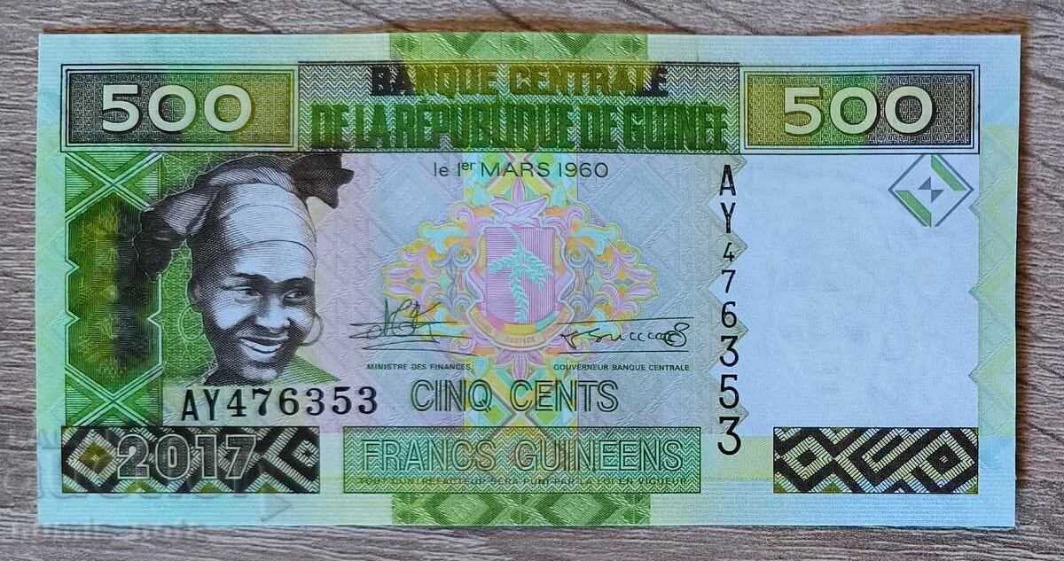 Гвинея 500 франка 2017 година UNC Гвинея 500 франка 2017 година UNC