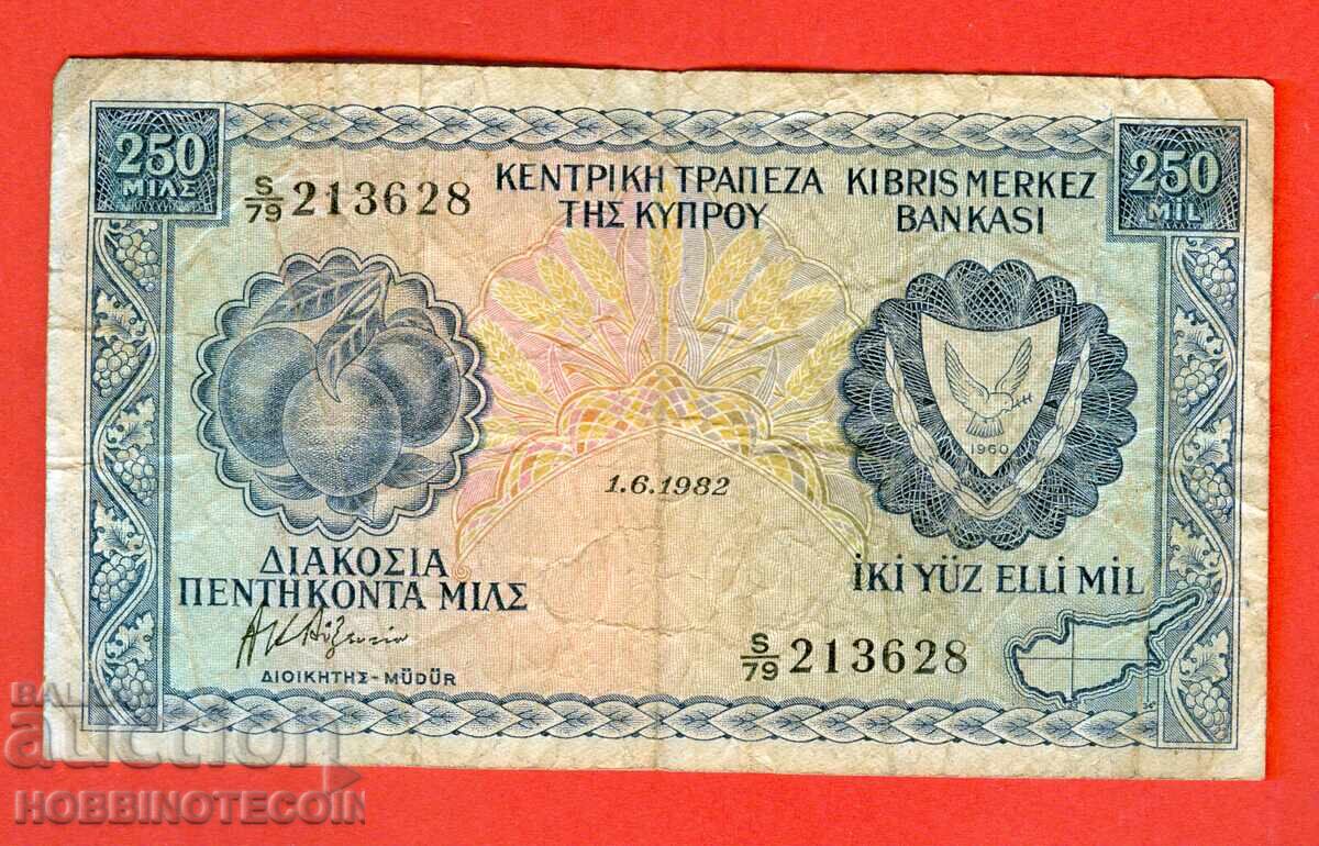 CIPRU 250 Mils emisiune 1982