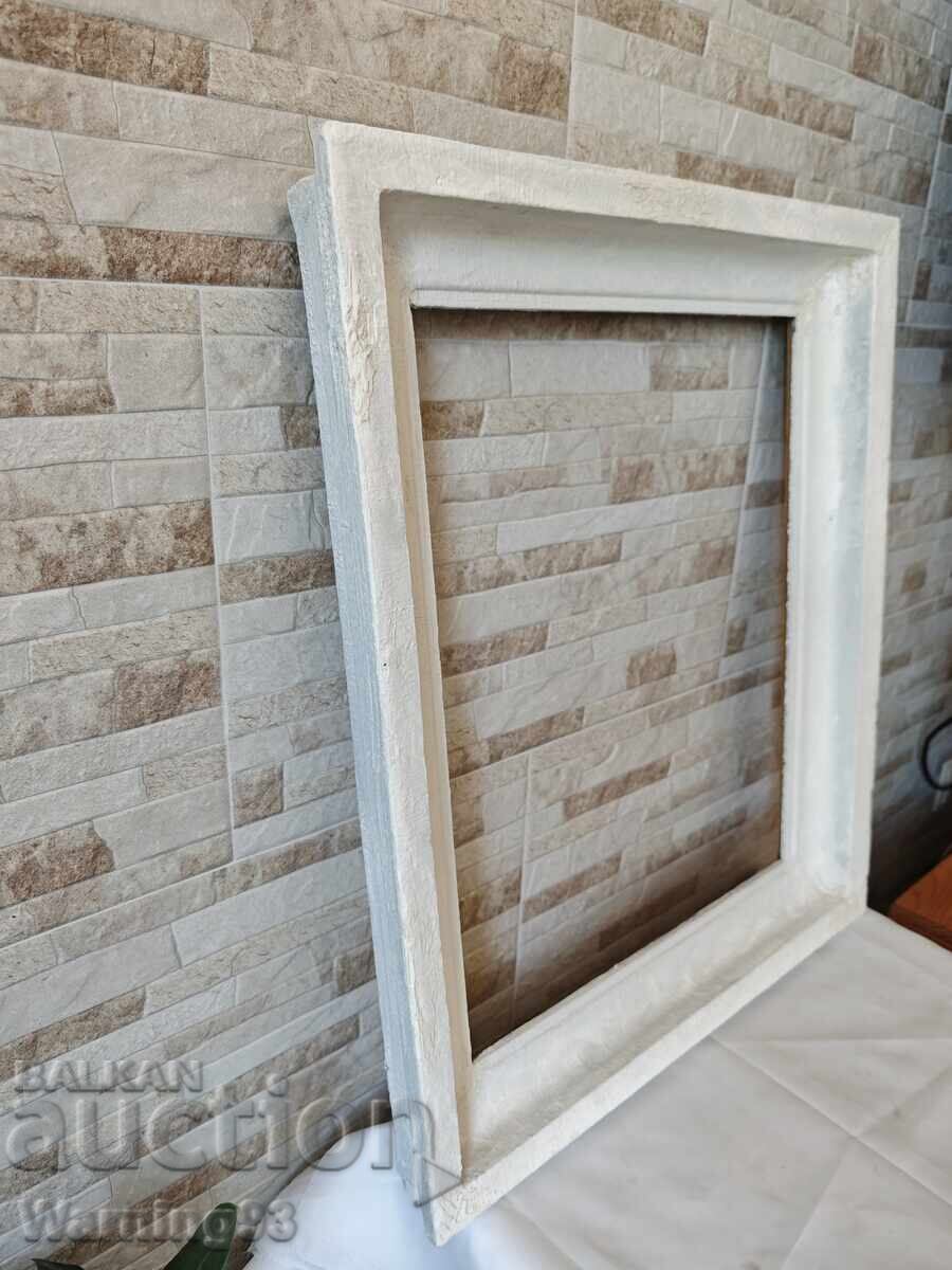 Licitație Ramă veche din lemn pentru tablou - 61/52 cm