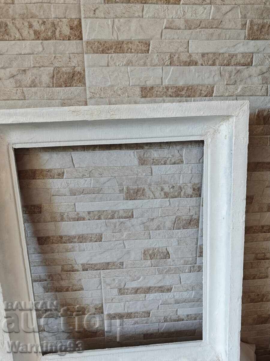 Ramă veche din lemn pentru tablou - 61/52 cm - 6