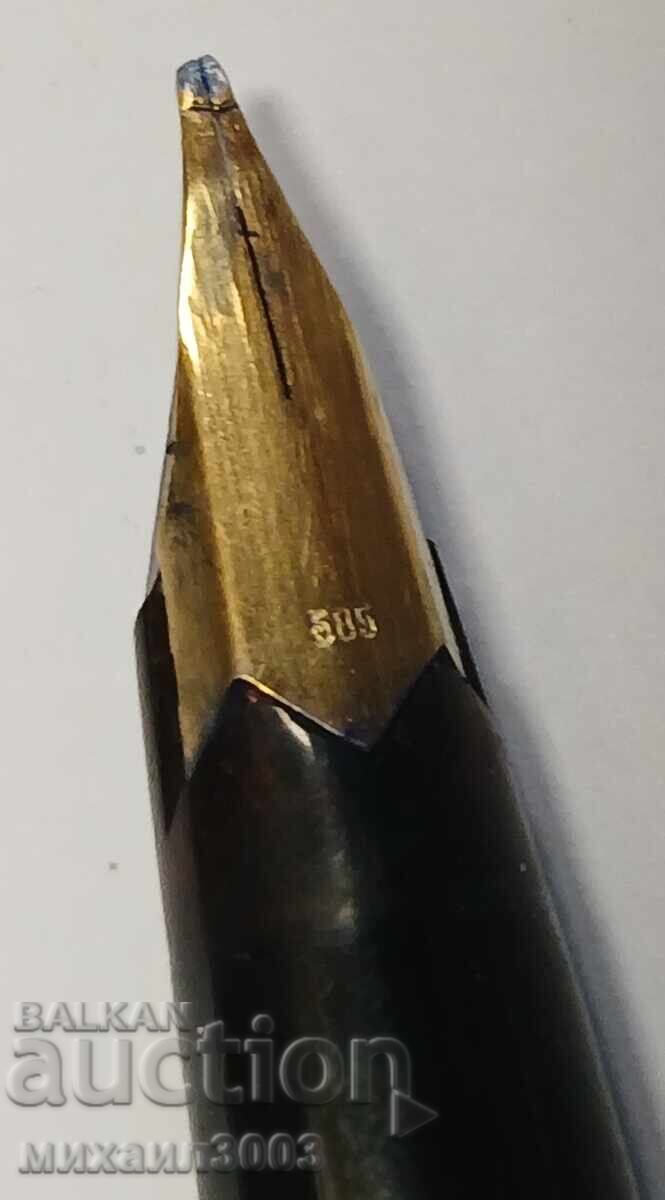 STILOU GERMAN MONTBLANC 220 CU PENIȚĂ DIN AUR DE 14 KT. 585 - 5 STILOU GERMAN MONTBLANC 220 CU PENIȚĂ DIN AUR DE 14 KT. 585 - 5